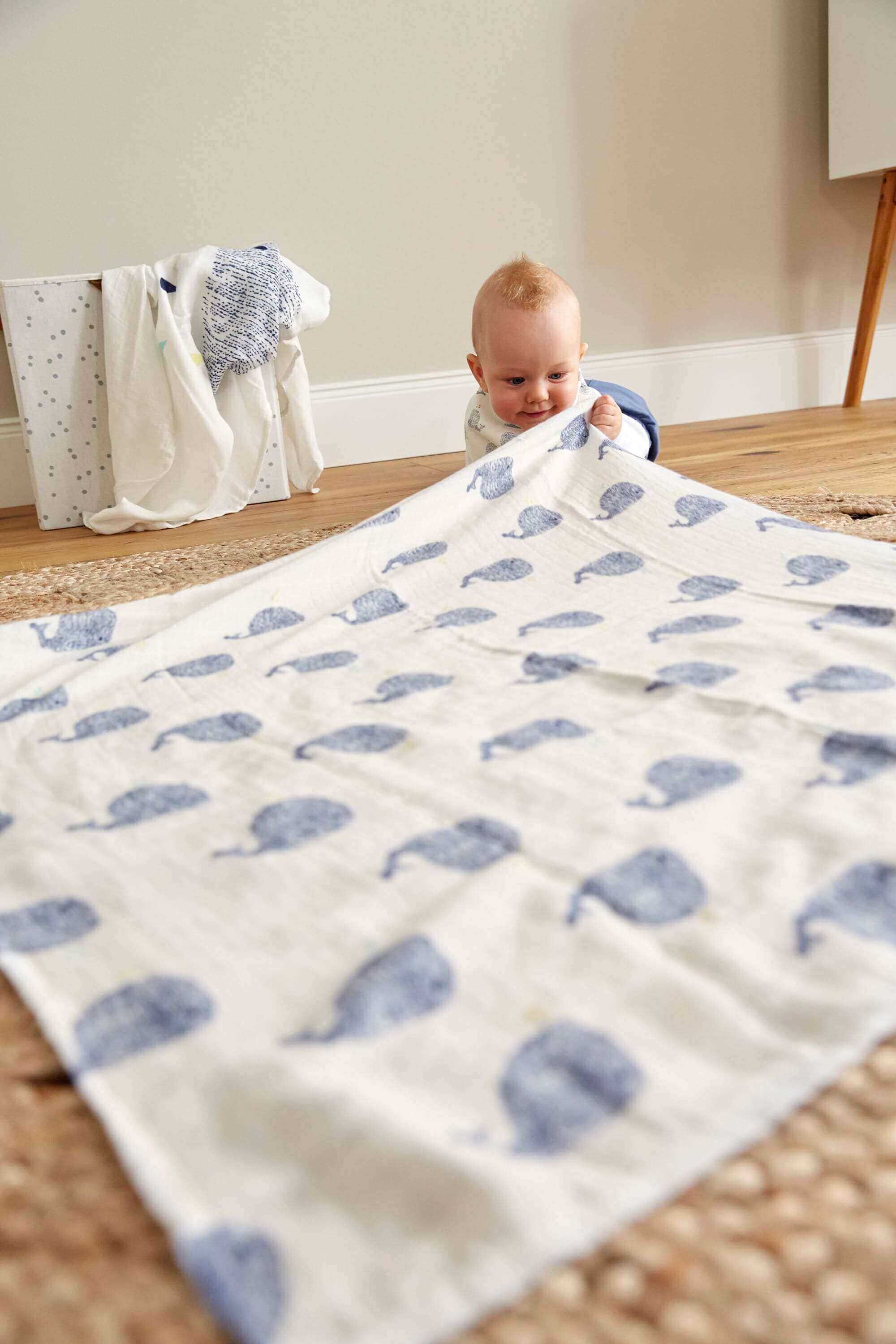 Mulltücher (2 Stk) - Heavenly Soft Swaddle XL, Little Water Whale