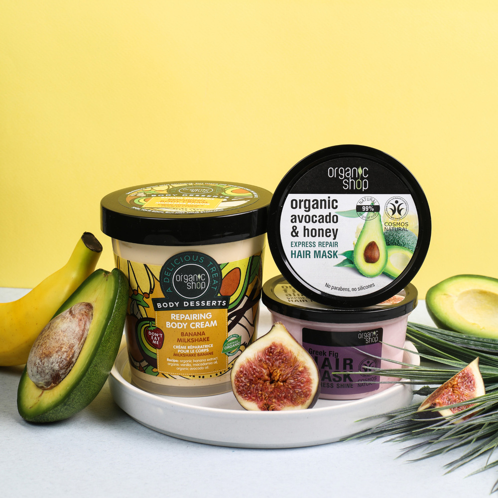 organic shop Body Desserts Crème Réparatrice Milkshake Banane Crème corps