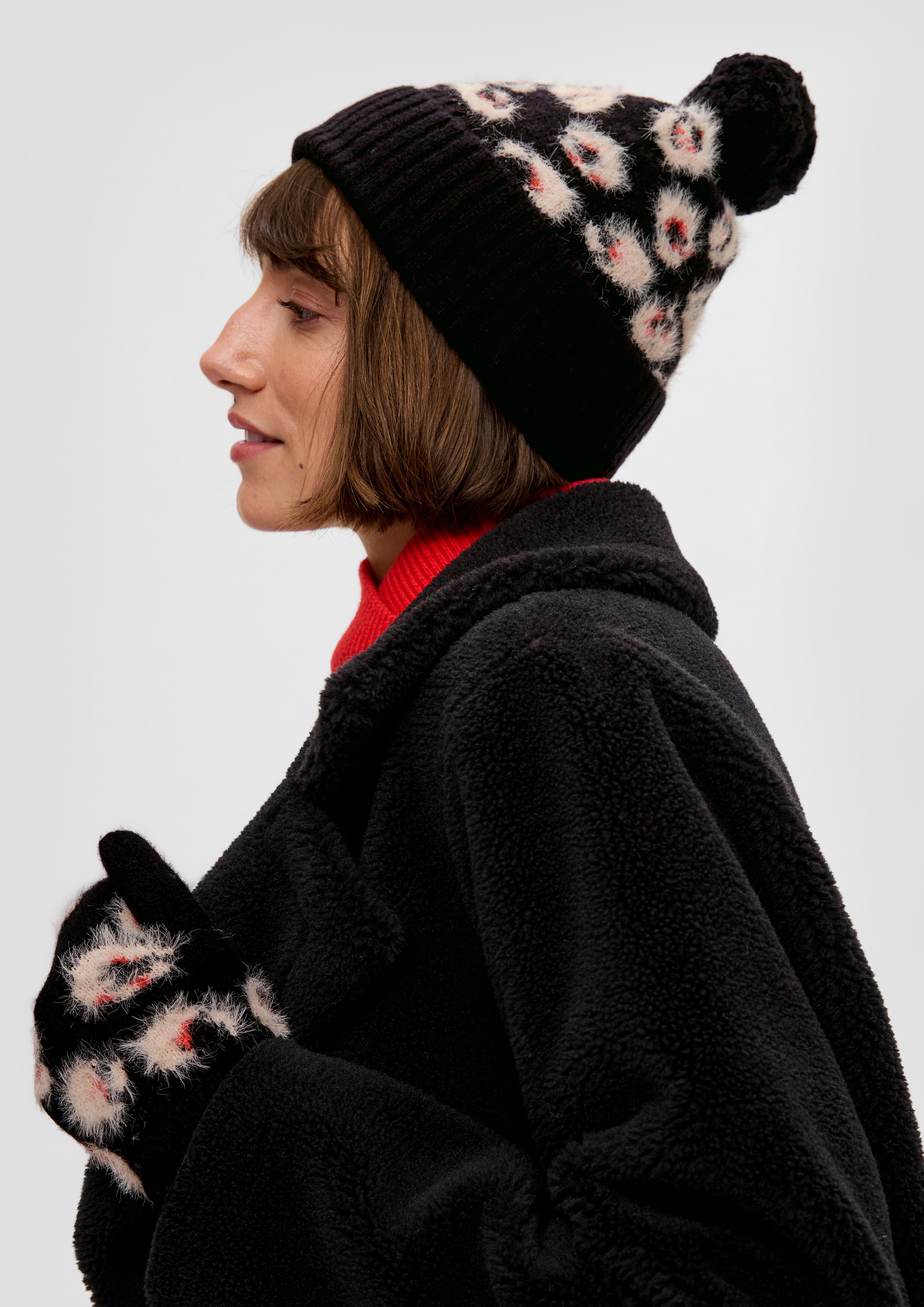 Beanie mit Animal-Print  2139235-99A1