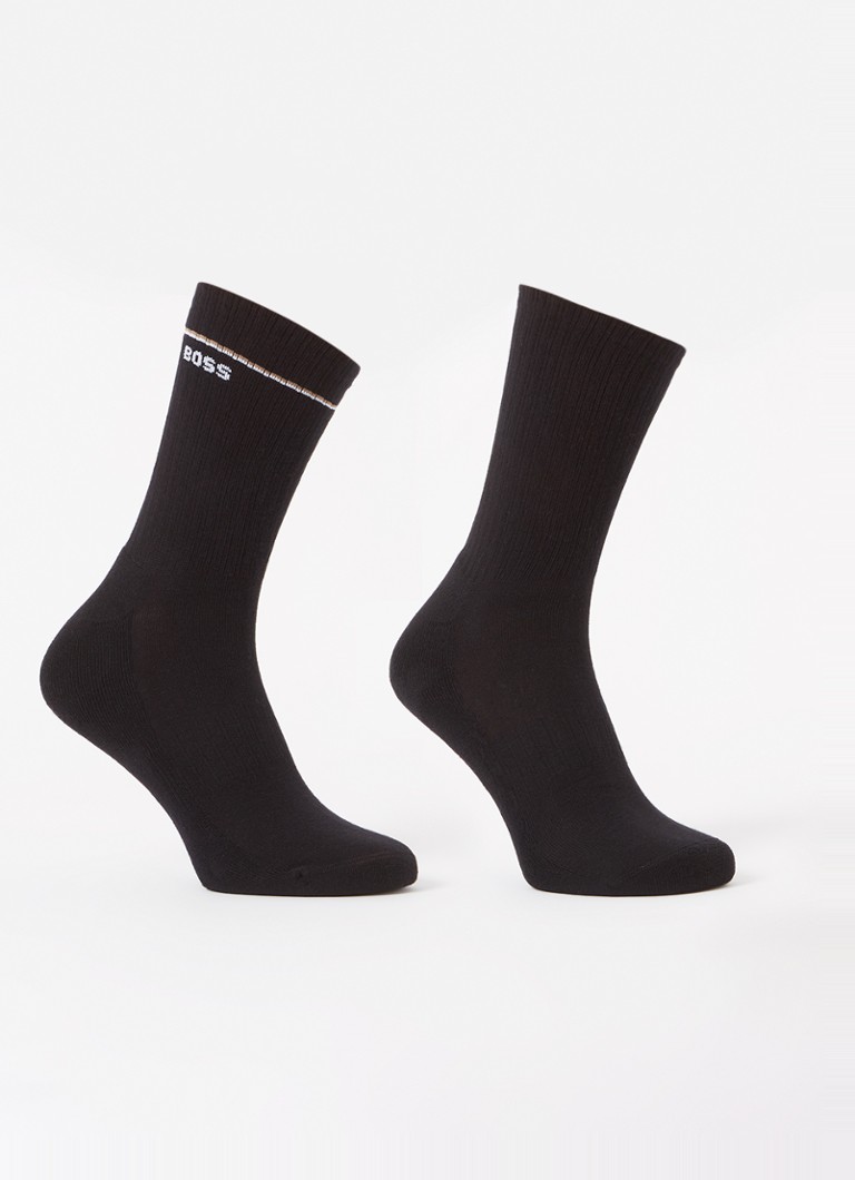 Chaussettes HUGO BOSS QS Iconiques avec logo, lot de 2