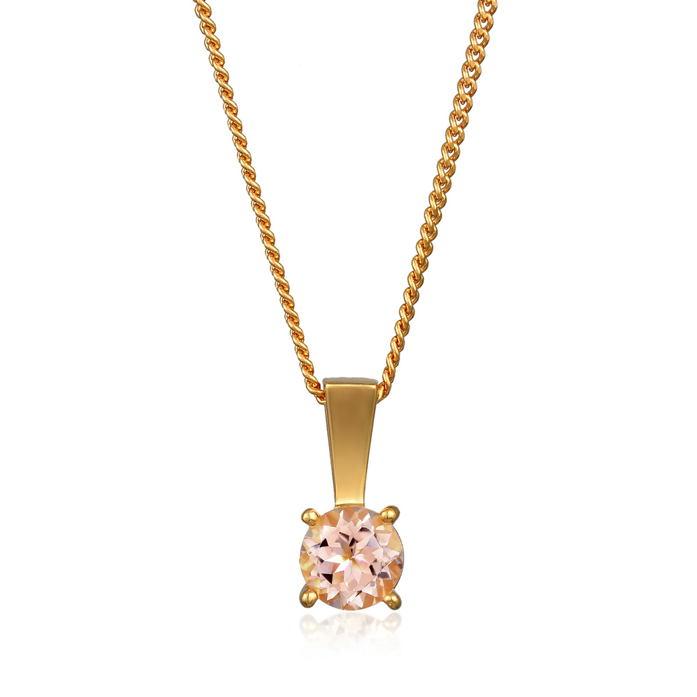 Elli PREMIUM Elli PREMIUM Collier Femmes Pendentif Solitaire Elégant avec pierre précieuse Mor Bijoux