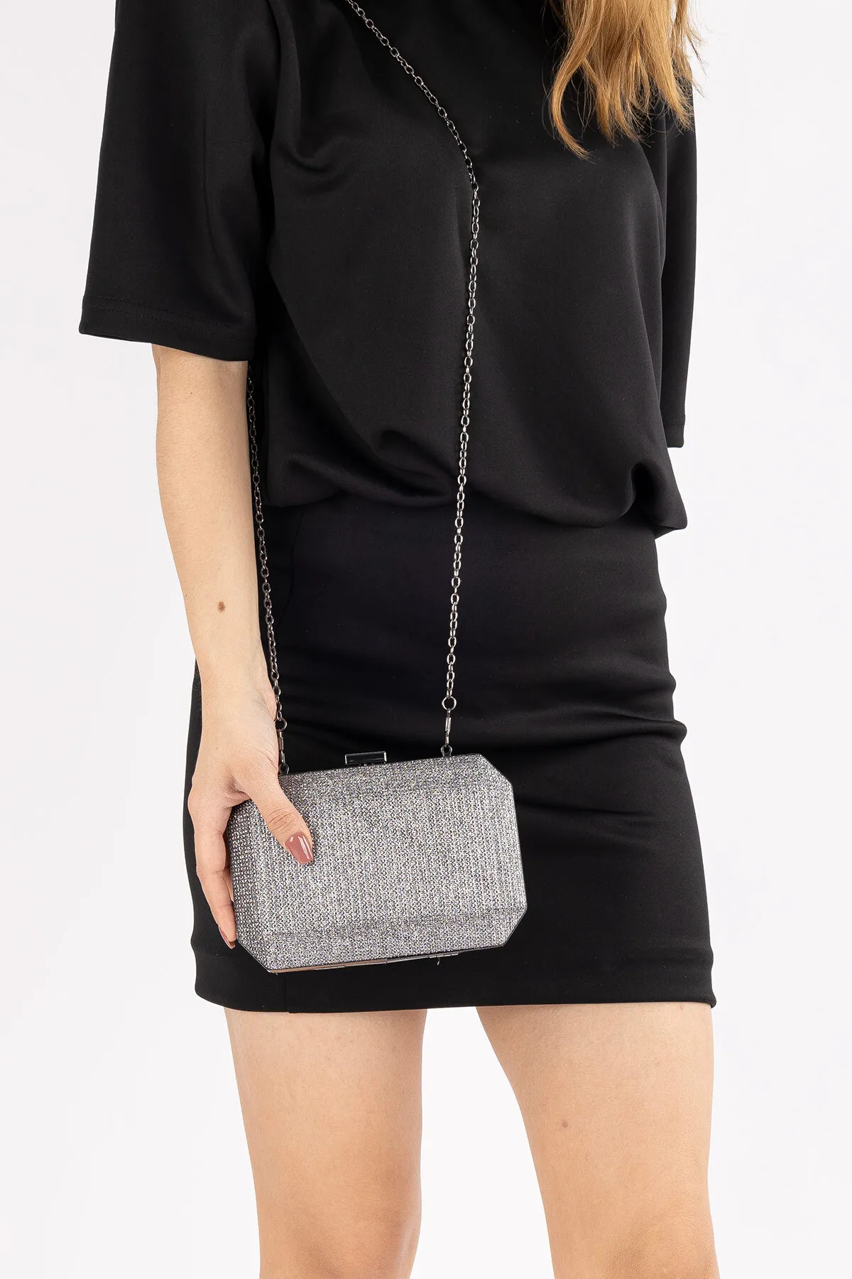 Getcho  Soraya Glitzer-Clutch-Portfolio und Abendkleid-Tasche für Damen