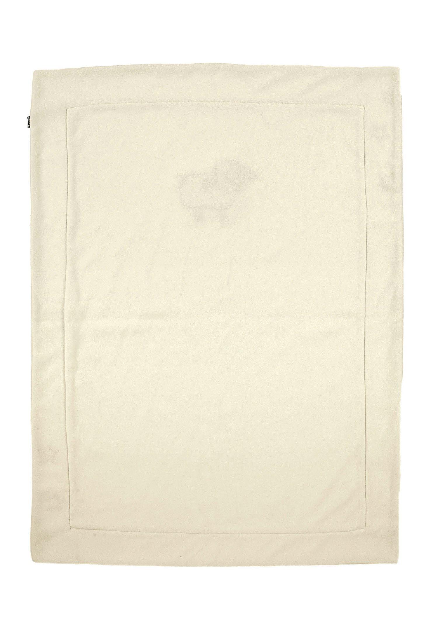Schmusedecke Schaf Stanley aus Microfleece in Ecru