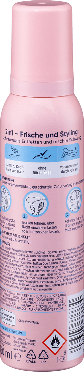 Trockenshampoo Schaum Fresh up & Style, 150 ml