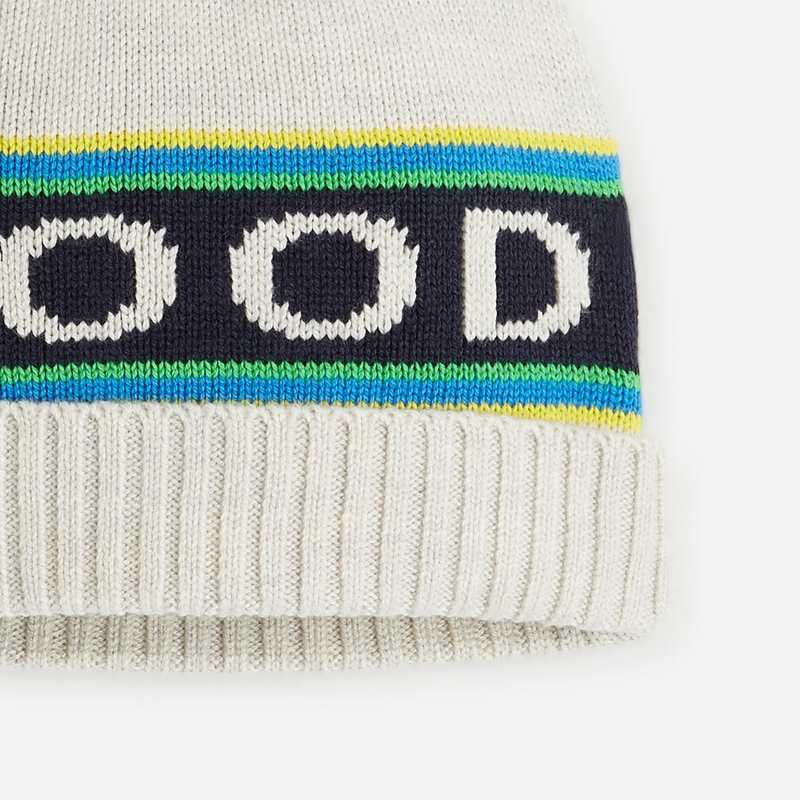 Bonnet réversible enfant gris en coton recyclé garçon Catimini