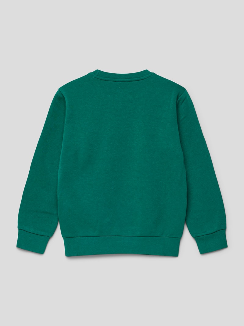 Sweatshirt mit Logo-Stitchings in grün