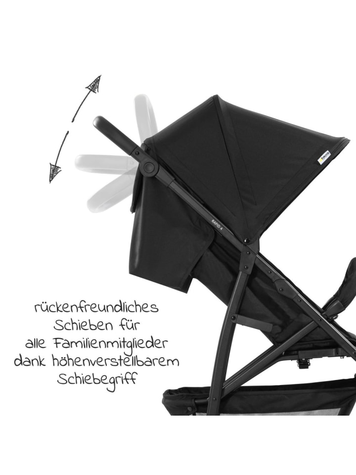 Hauck Buggy & Sportwagen Rapid 4 (bis 25 kg) - Black in schwarz günstig kaufen onesize