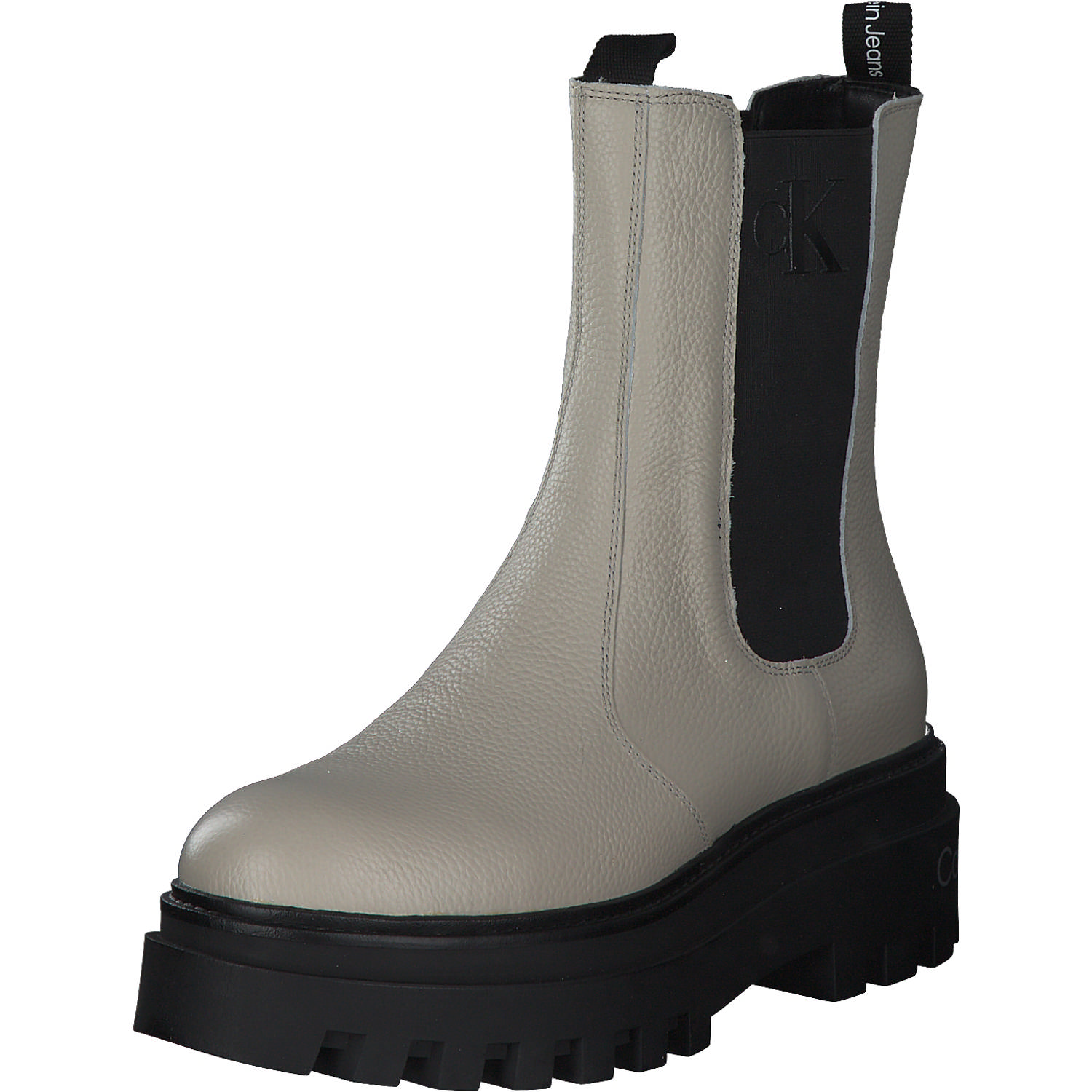 Calvin Klein YW0YW00743, Chelsea Boots, Damen, Beige