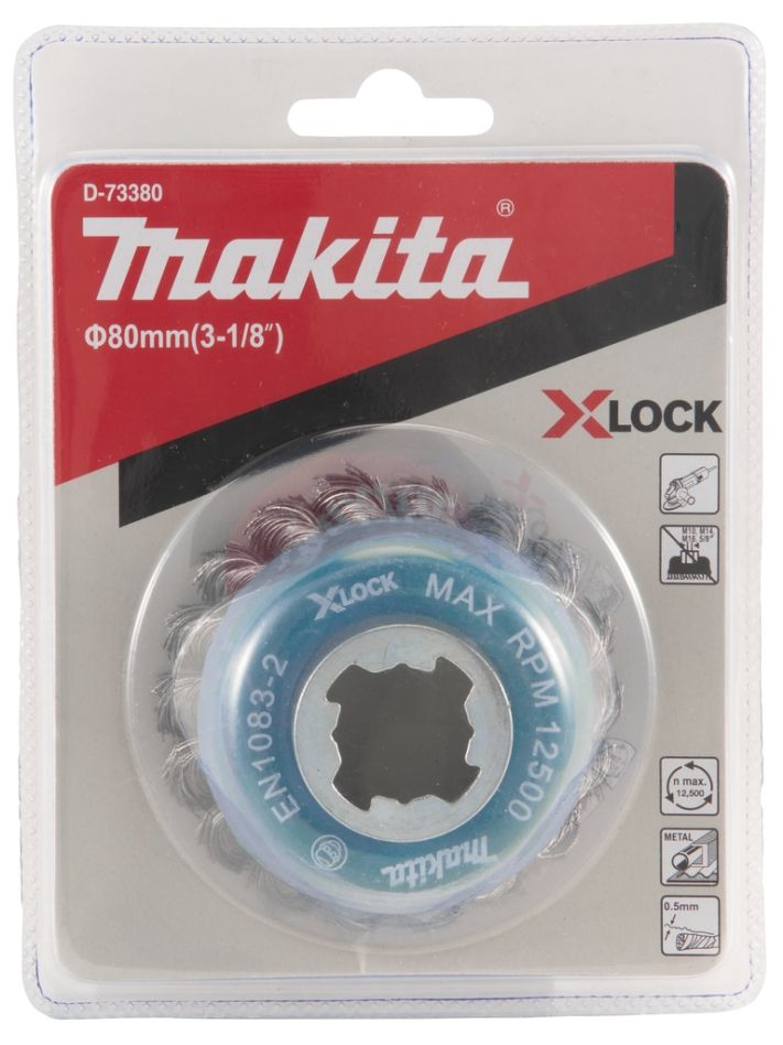 Makita dodatki D-73380 Krtača za skodelice 80 mm X-LOCK
