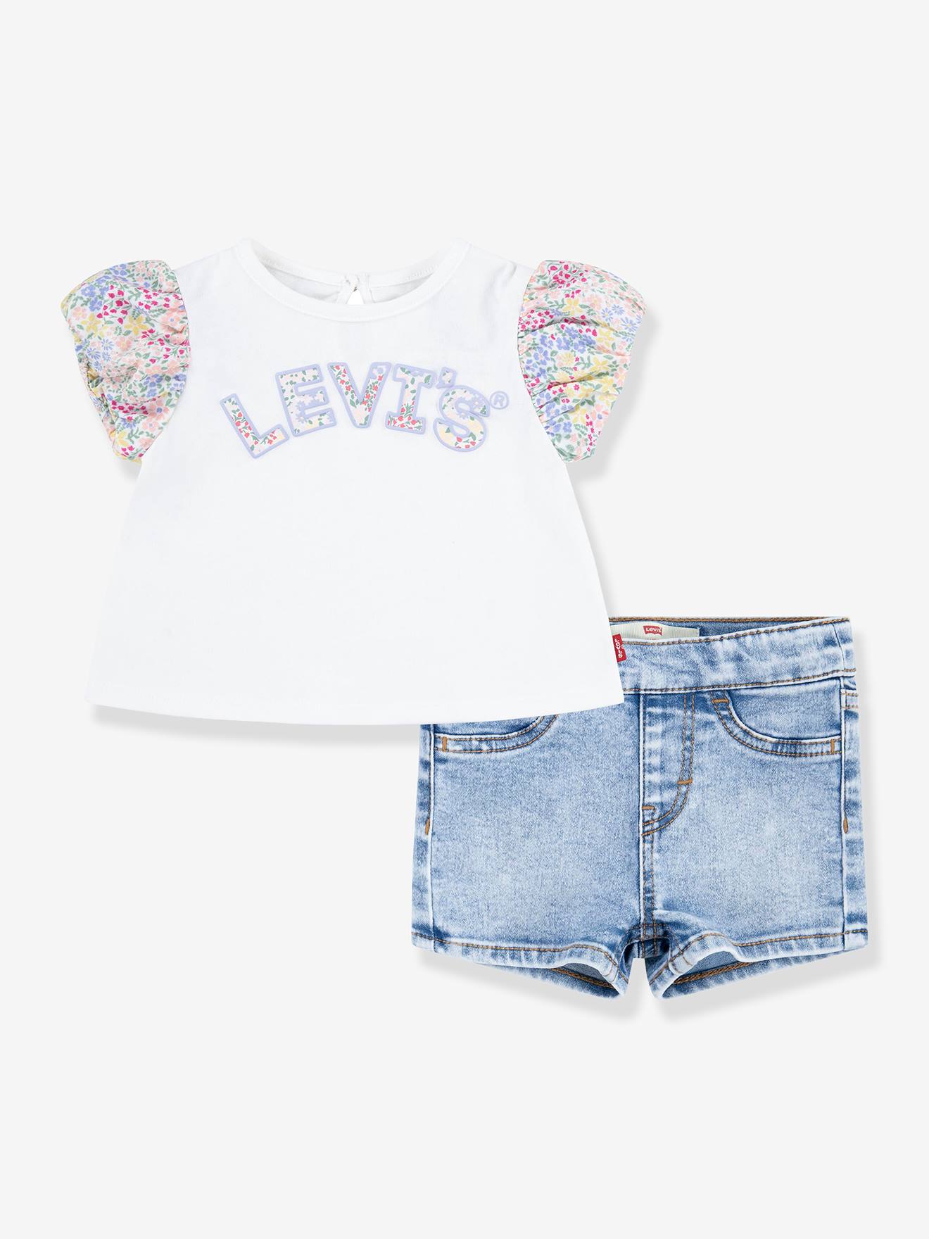 Levis Baby-Set: T-Shirt & Shorts Levi's - hellbeige
