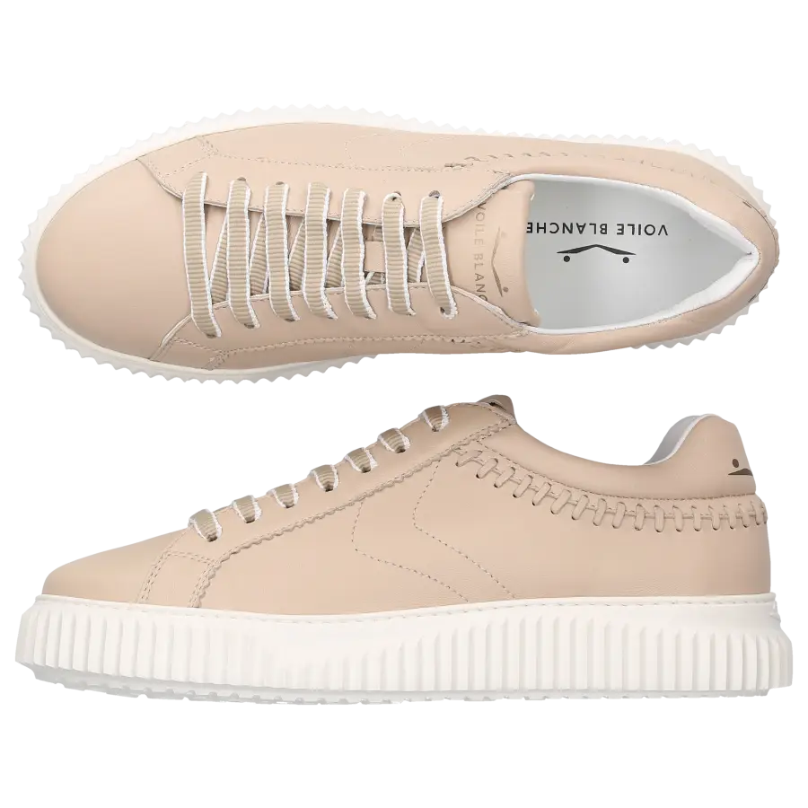 VOILE BLANCHE - Sneaker low LIPARI Kalbsleder - beige