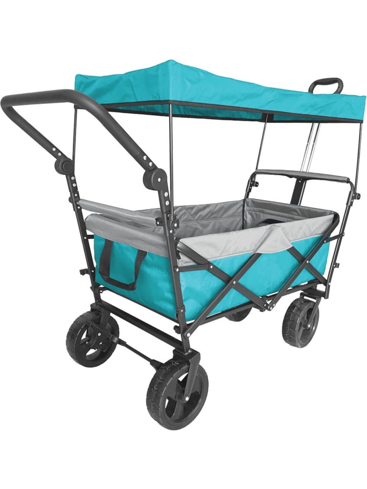 OUTDOOR Active Bollerwagen Petrol faltbar mit Dach in Grün ab ohne Altersbeschränkung günstig kaufen onesize