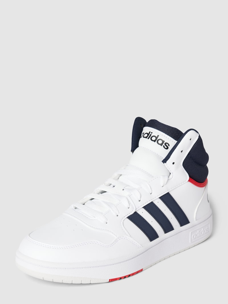 High Top Sneaker mit Label-Details in weiß