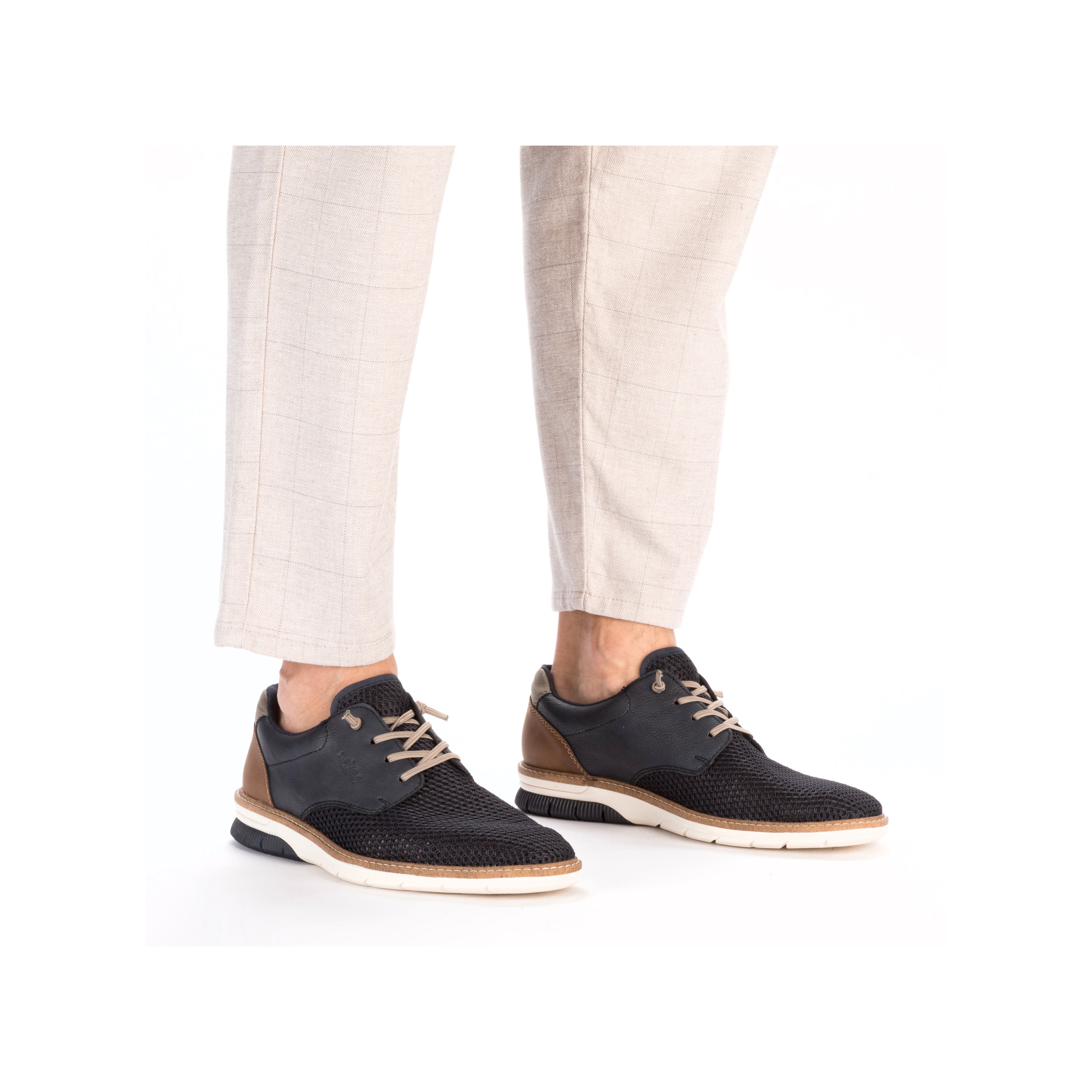 Rieker Herren Schnürschuhe schieferblau