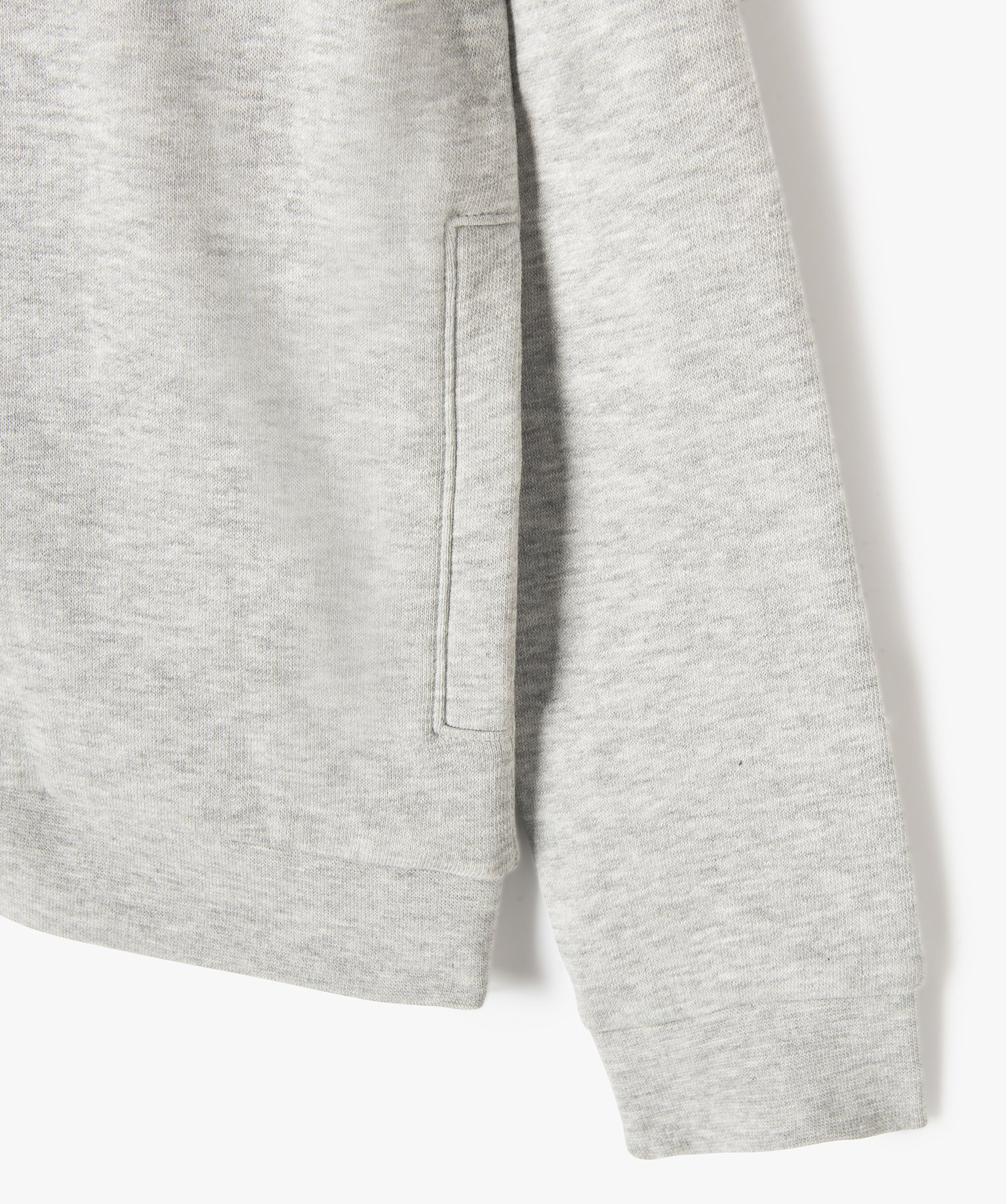 Sweat zippé à capuche intérieur molletonné fille gris | GEMO