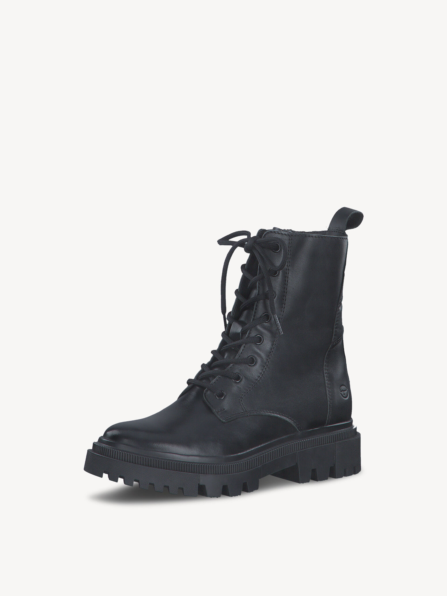 Bottine en cuir - noir