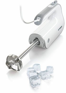 BOSCH Handmixer Styline MFQ4075DE, 550 W, 2 Rührbesen, 2 Edelstahl-Knethaken, 2 Turbobesen, Pürierstab