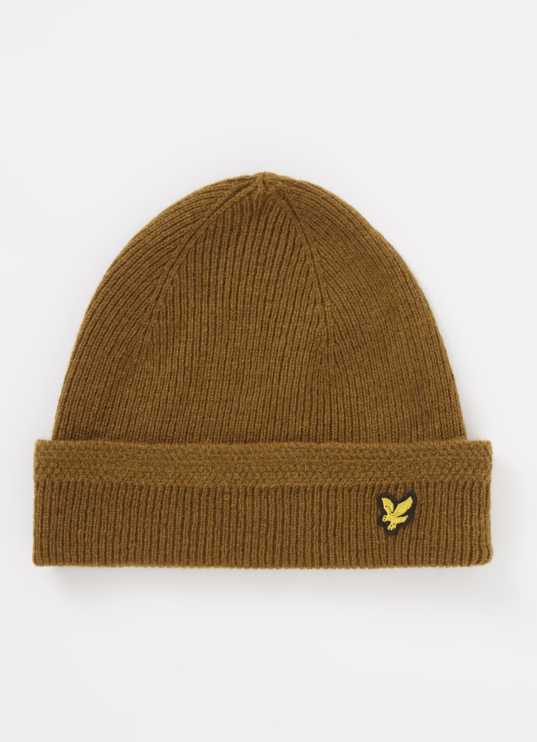 Lyle & Scott Rib knit hat in wool blend