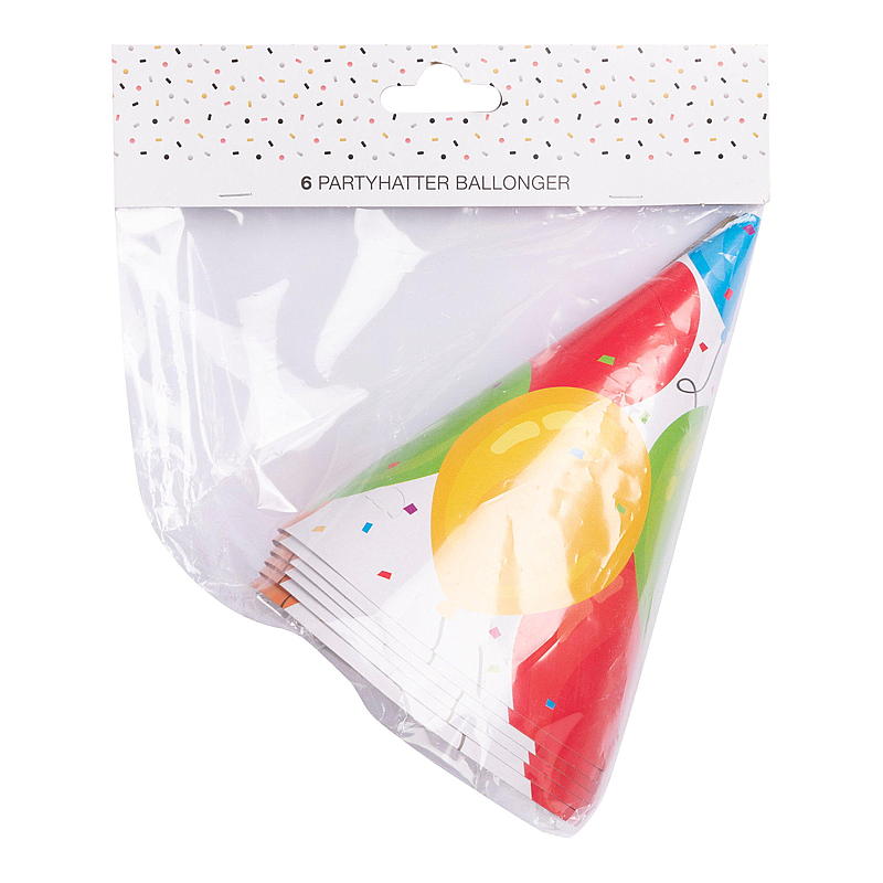 Giform Partyhatt 6-pk ballonger