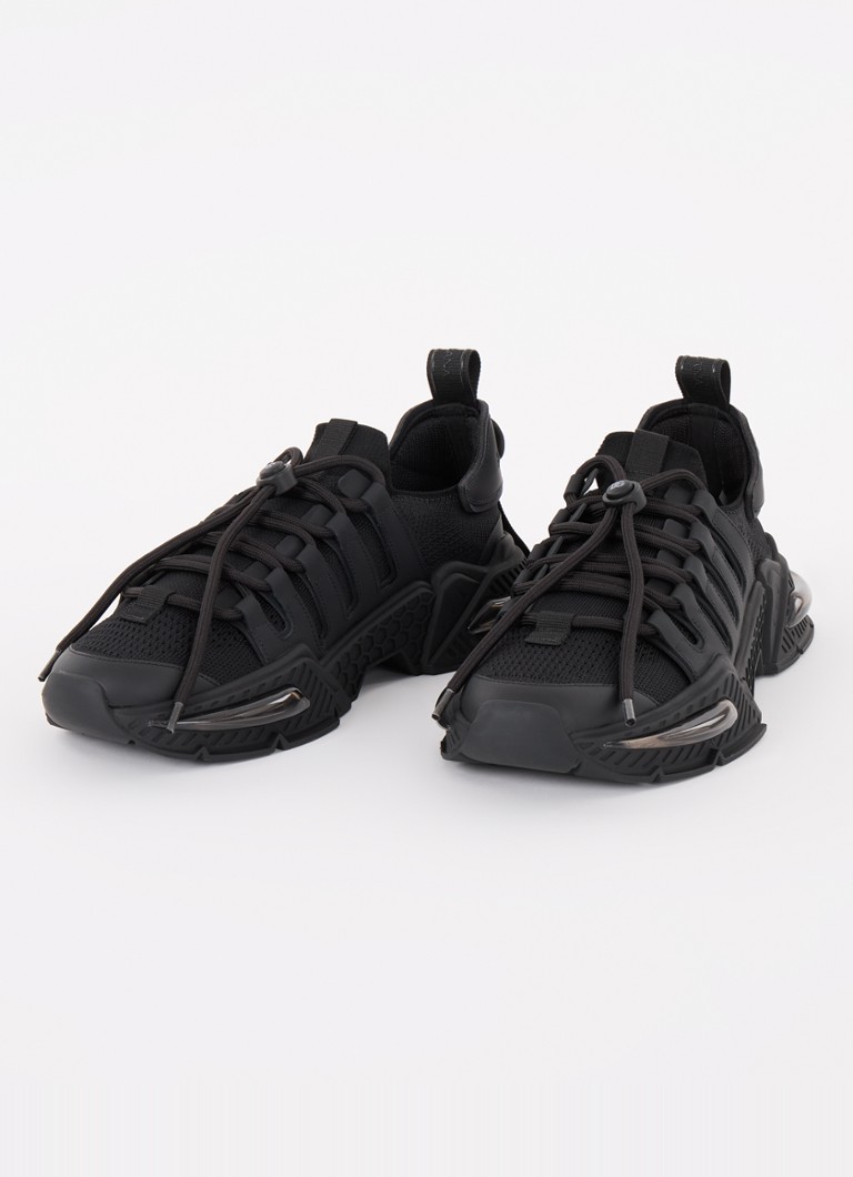 Dolce & Gabbana Airmaster sneaker with knitted upper and calfskin details