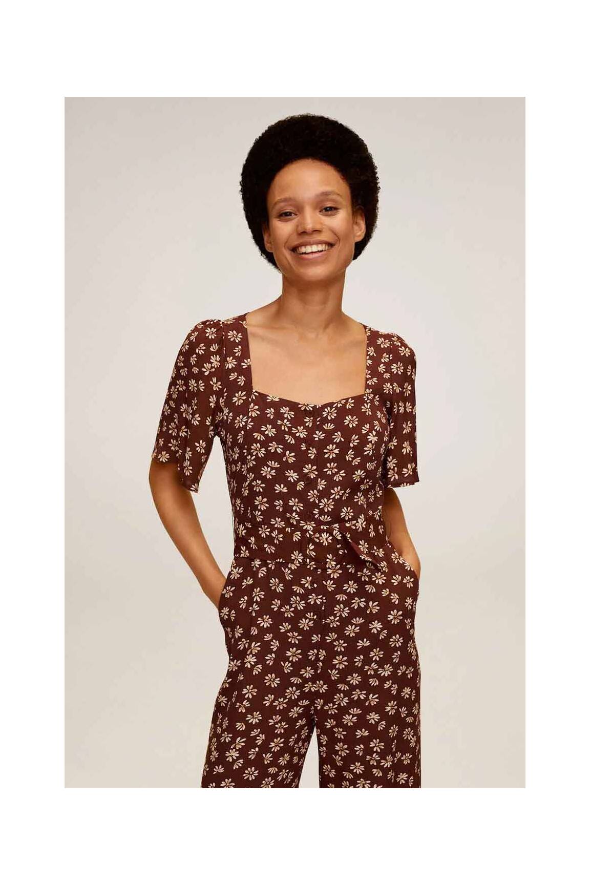 Mango Combinaisons 1 Femme couleur marron