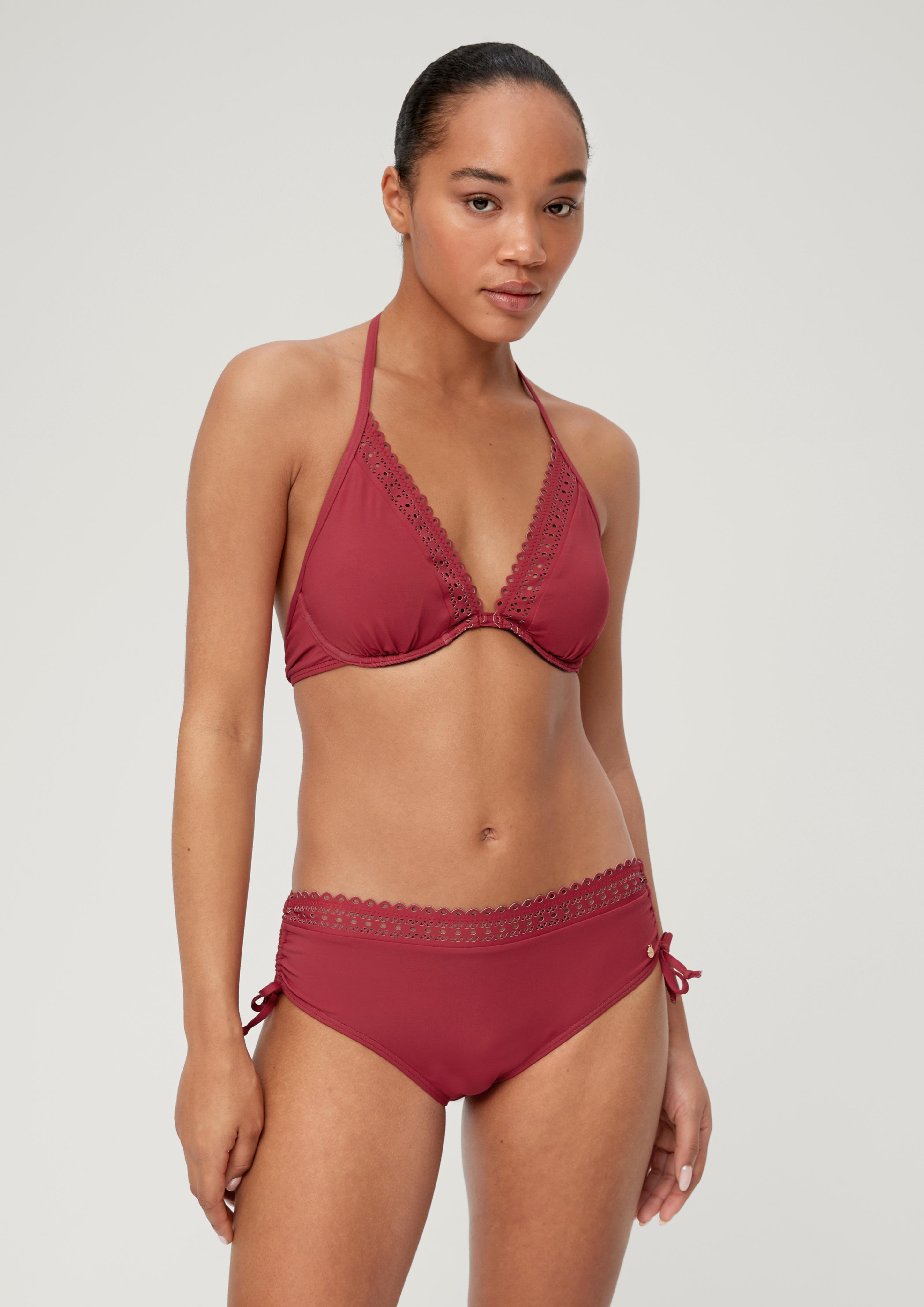 Neckholder Bikini Top mit Lochstickerei  EME-6008703-3400