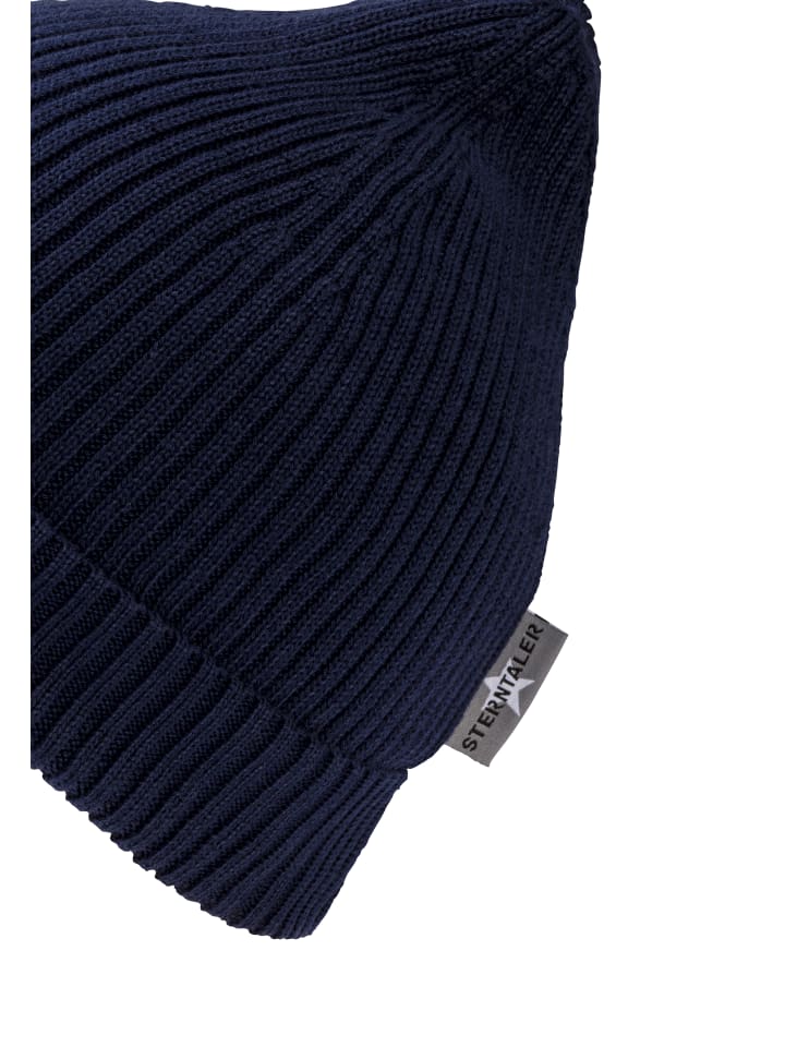 Sterntaler GOTS Strickmütze Rippe in marineblau günstig kaufen
