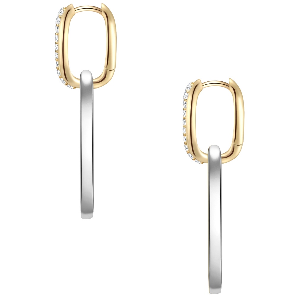 Glanzstücke München Créoles en argent Argent sterling Oxyde de zirconium (CZ) en Argent Boucles d'oreilles