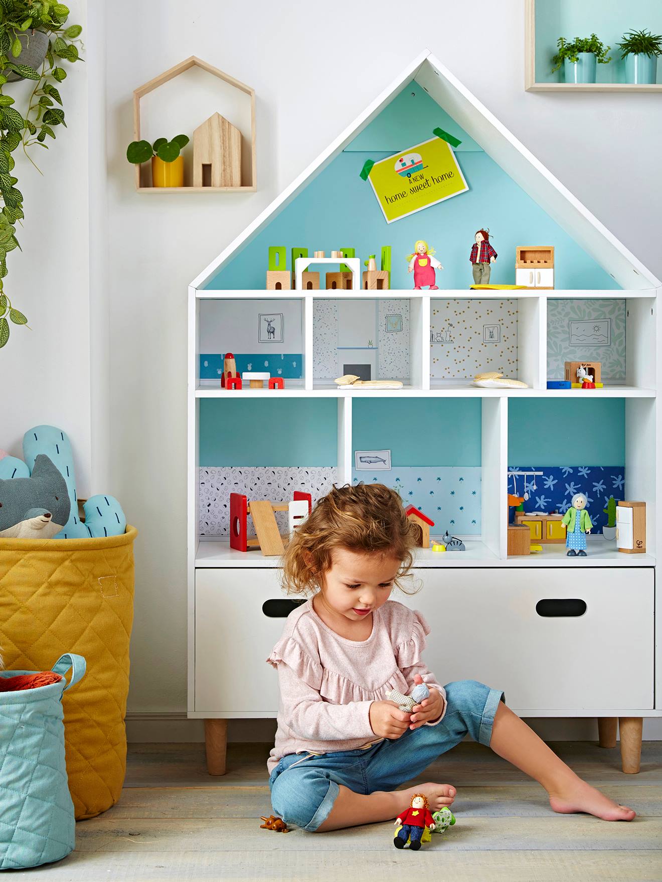 Vertbaudet Kinderzimmer Regal in Hausform MAISON - weiß