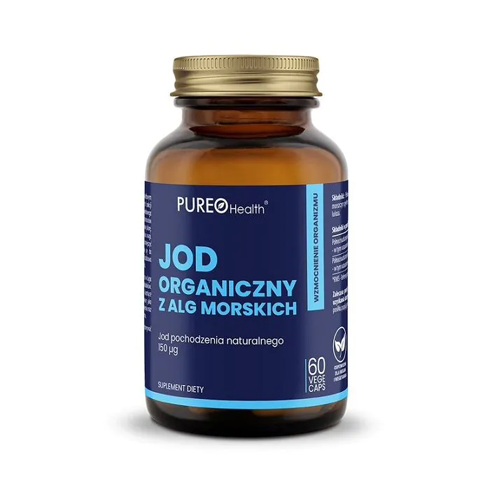 Pureo Health organski jod iz morskih algi 150 mcg, kapsule