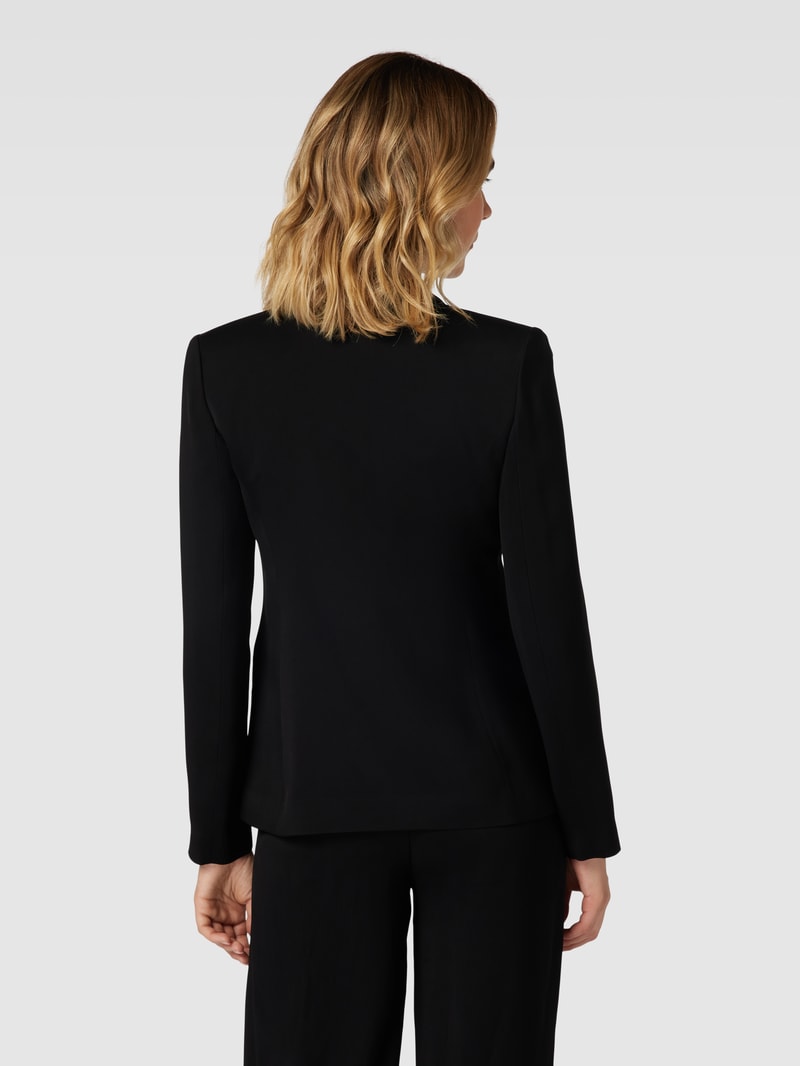 Blazer mit Reverskragen in schwarz