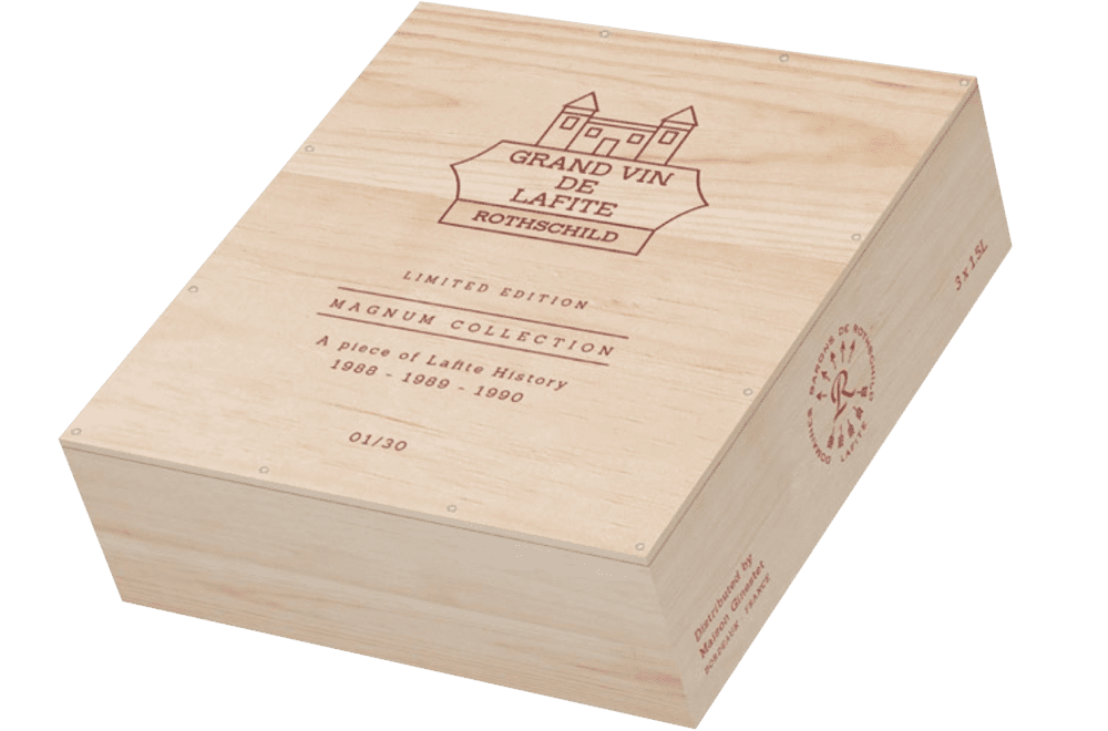 Lafite Rothschild Sammlerbox 2023: A Piece of Lafite History: 1988 Ch.Lafite-Rothschild- 1990 Ch.Lafite-Rothschild