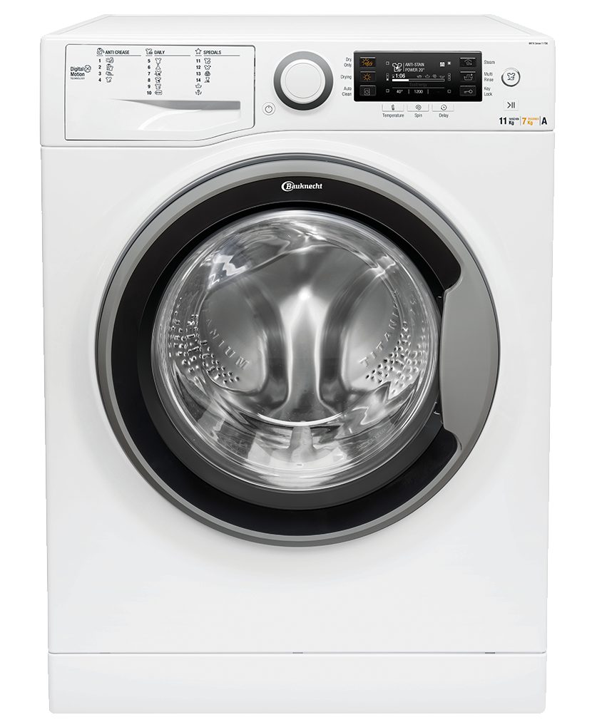 BAUKNECHT Waschtrockner WATK SENSE 117B 59 N, 11,00 kg, 11,00 kg, 1400 U/min, AutoClean – die Selbstreinigungsfunktion
