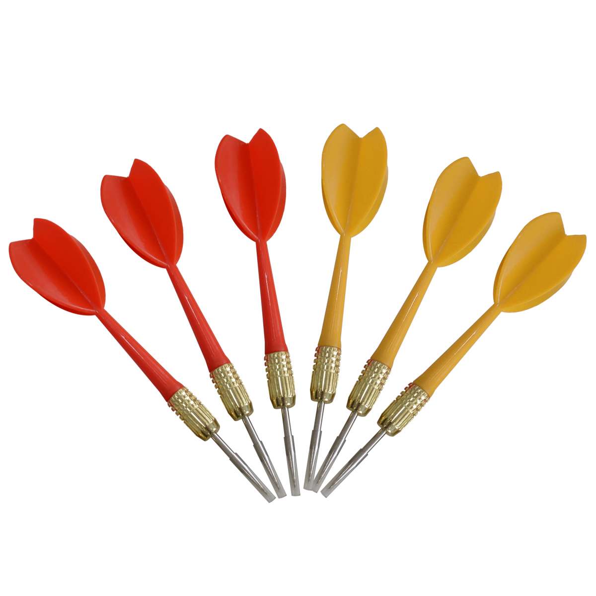 MUWO doppelseitige Dartscheibe mit 6 Pfeilen Set