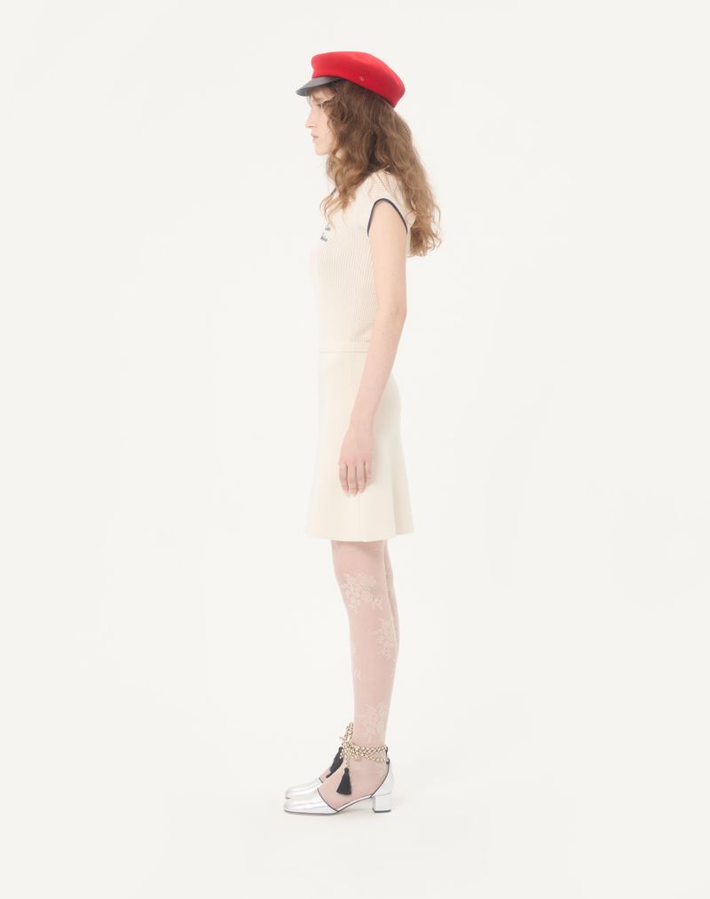 Vestido curto de malha