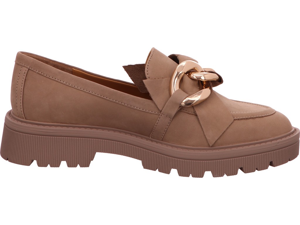 REGARDE LE CIEL Klassische Slipper beige Slipper Loafer Damen Beige Dalia 03