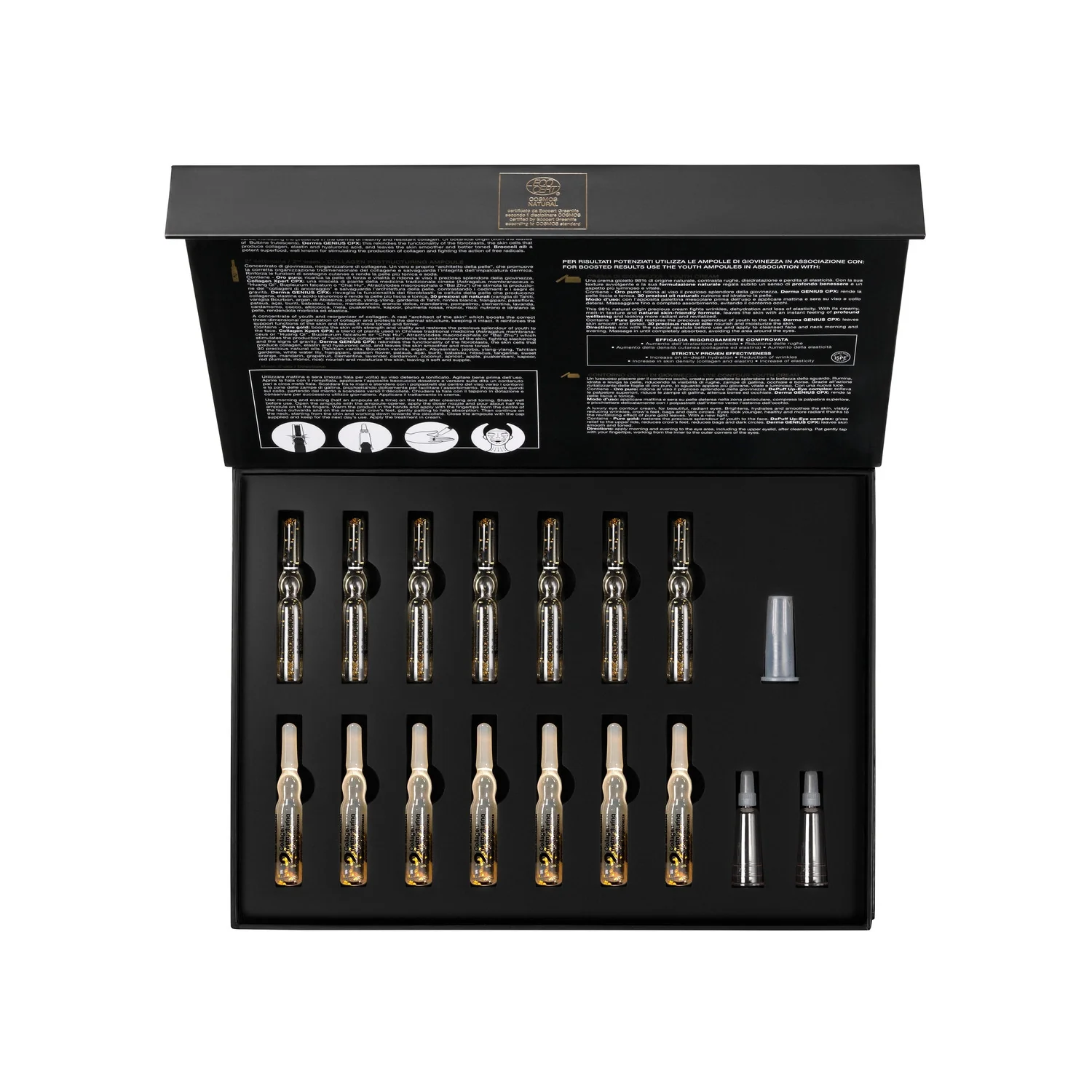 Gold Infusion Youth Pro-Collagen Ampoules - Antirynke ansiktsampuller, regenererende behandling
