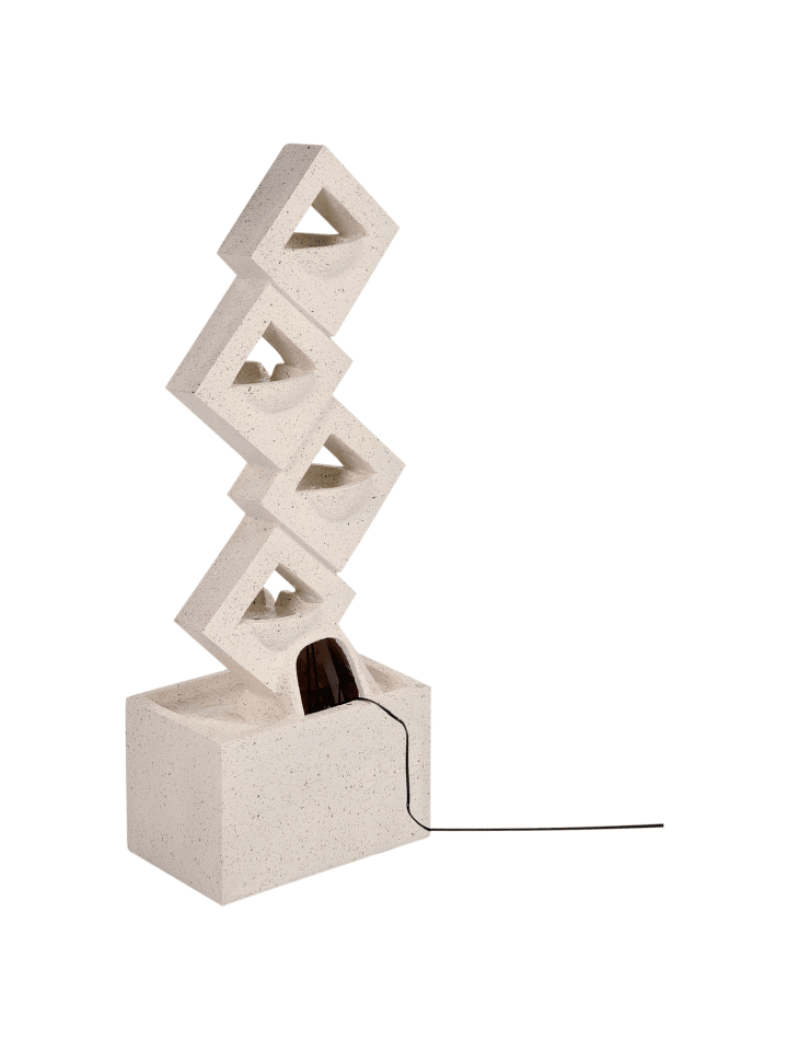 Beliani Gartenbrunnen SHEGAR in Beige - (W) 25 x (H) 110 x (L) 40 cm günstig kaufen onesize