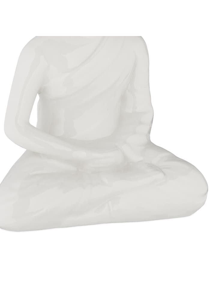 relaxdays Buddha-Figur in Weiß - (H)17 cm günstig kaufen onesize