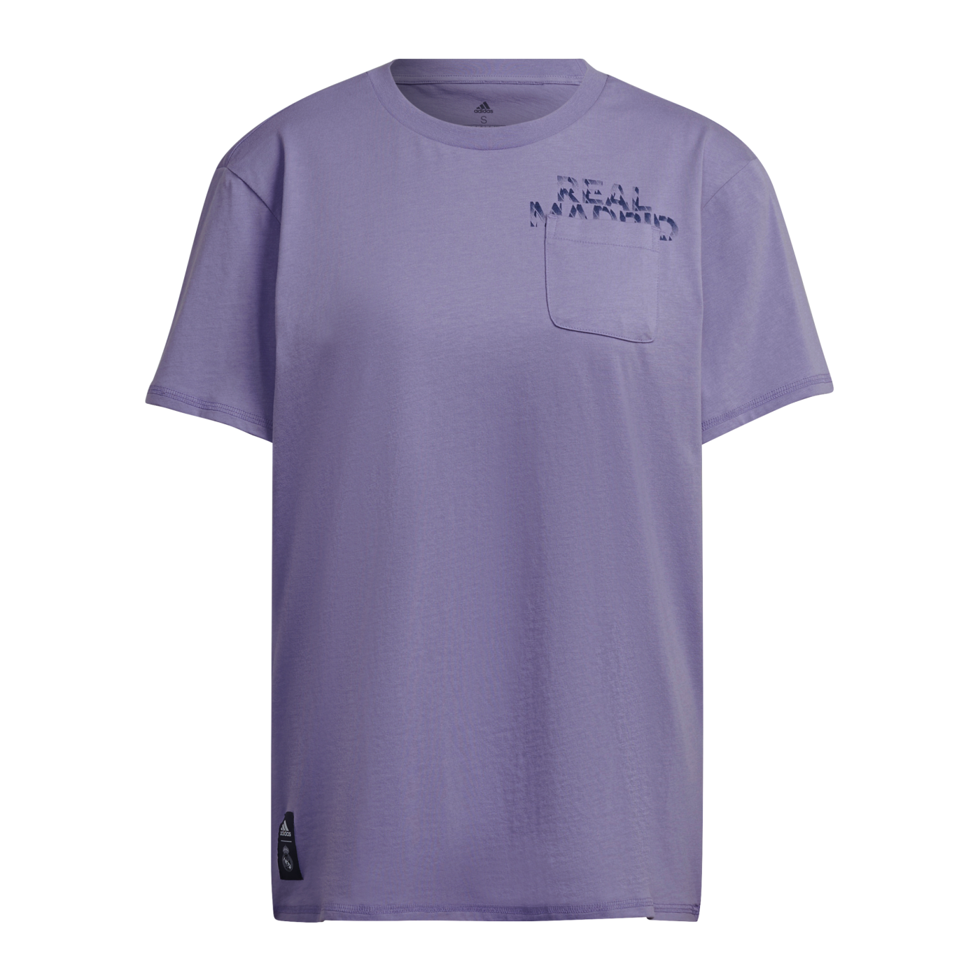 adidas Real Madrid Pocket T-Shirt Damen Lila