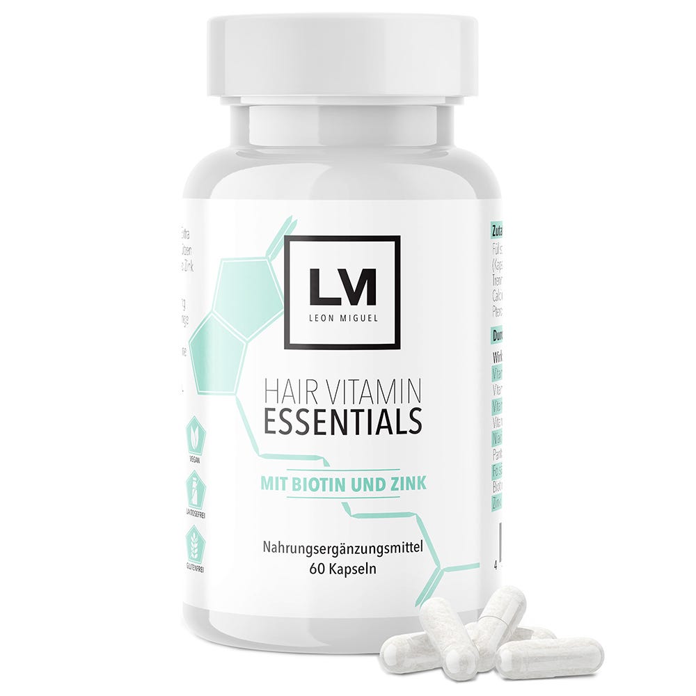Leon Miguel Hair Vitamin Essentials mit Biotin + Zink 60 Stück