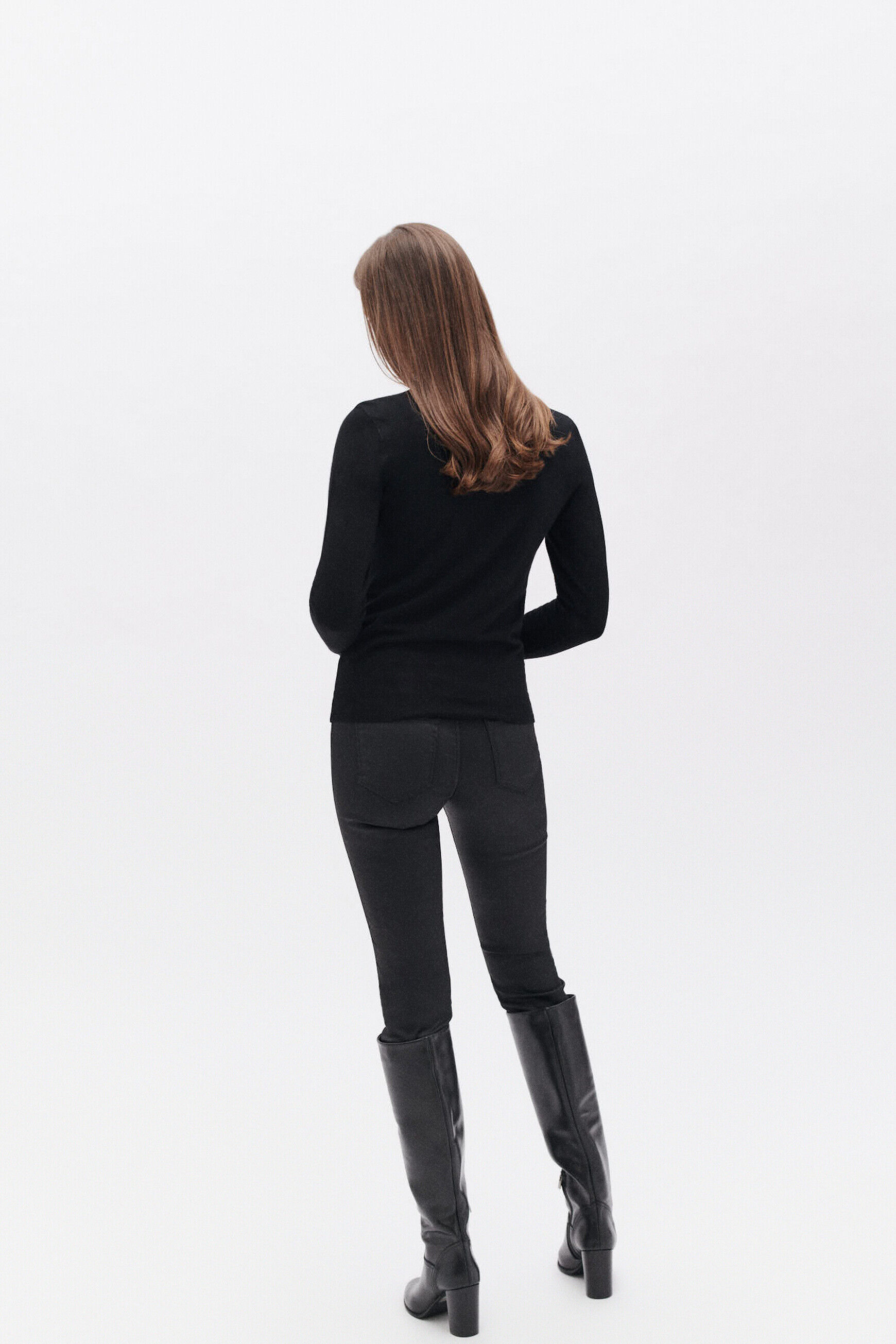 Pull marge noir femme