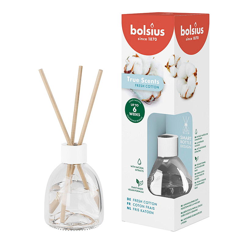 Bolsius Duftolje 60 ml m/trepinner fresh cotton
