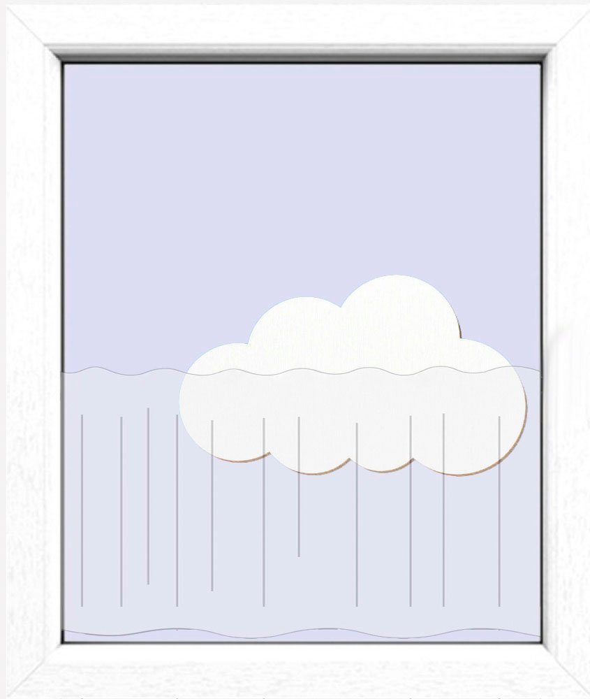 Scheibengardine Blätter, Delindo Lifestyle, Stangendurchzug (1 St), transparent, Voile, mit Stangendurchzug für die Küche