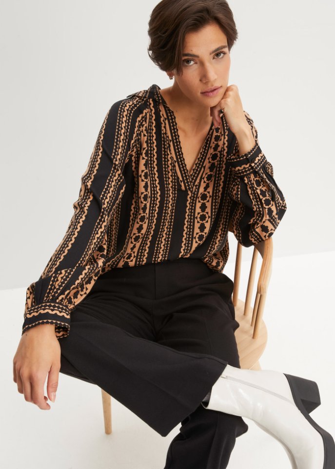 Bluse mit Kragen