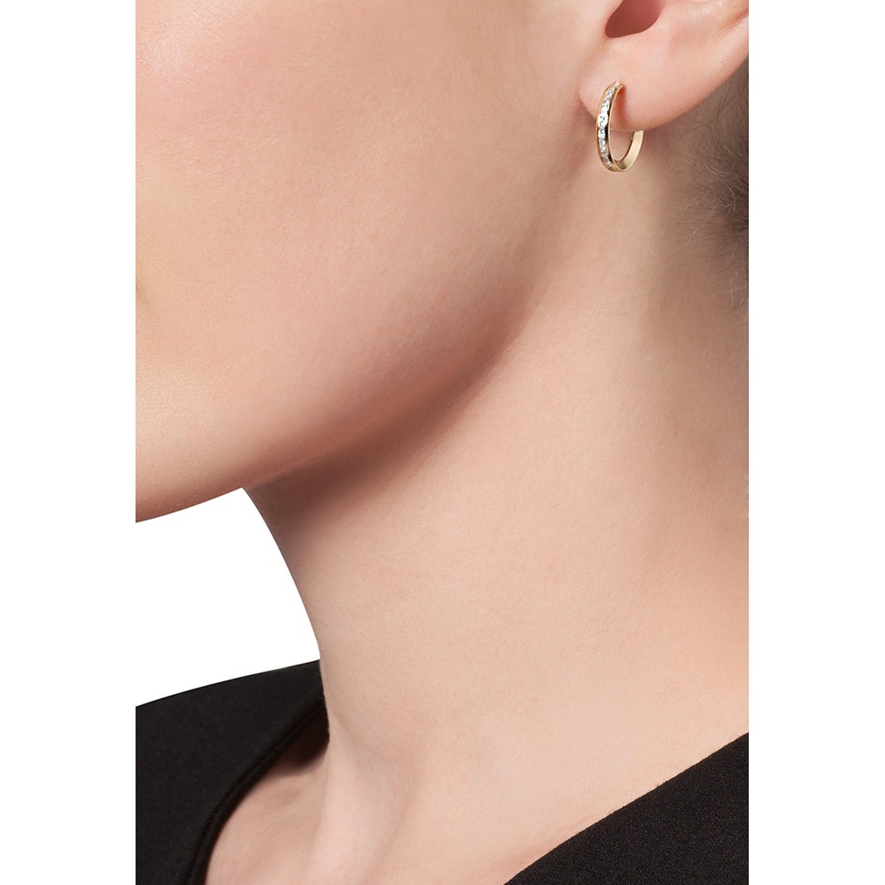 FAVS Créoles 375 Or jaune Boucles d'oreilles