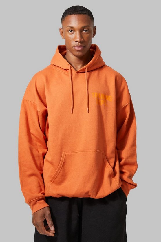 Man Active Oversize Hoodie mit Training Dept Print