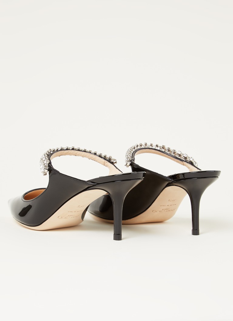 Jimmy Choo Bing calfskin mule with patent finish