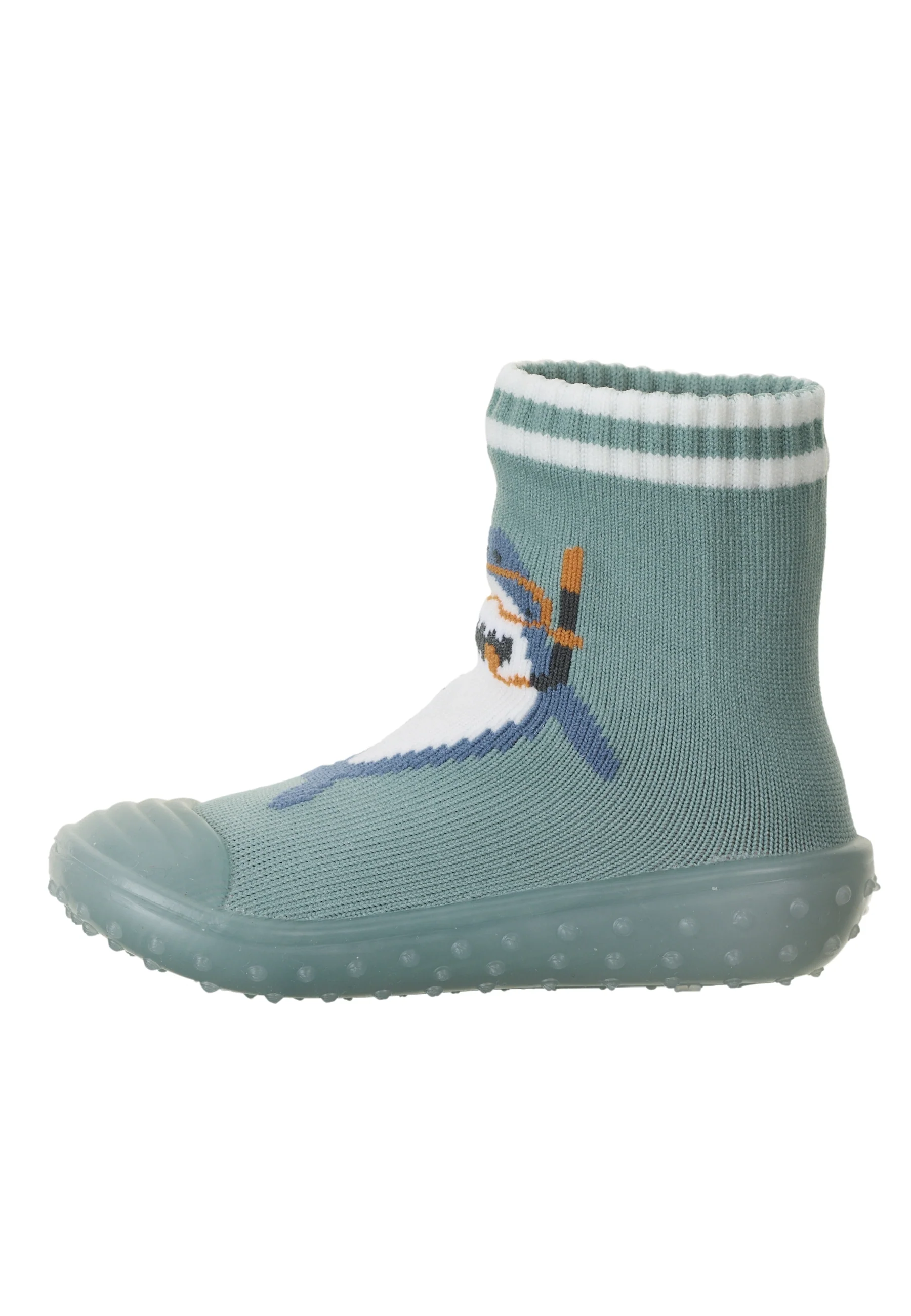 Adventure-Socks mit Motiv Hai in Dunkelgrün