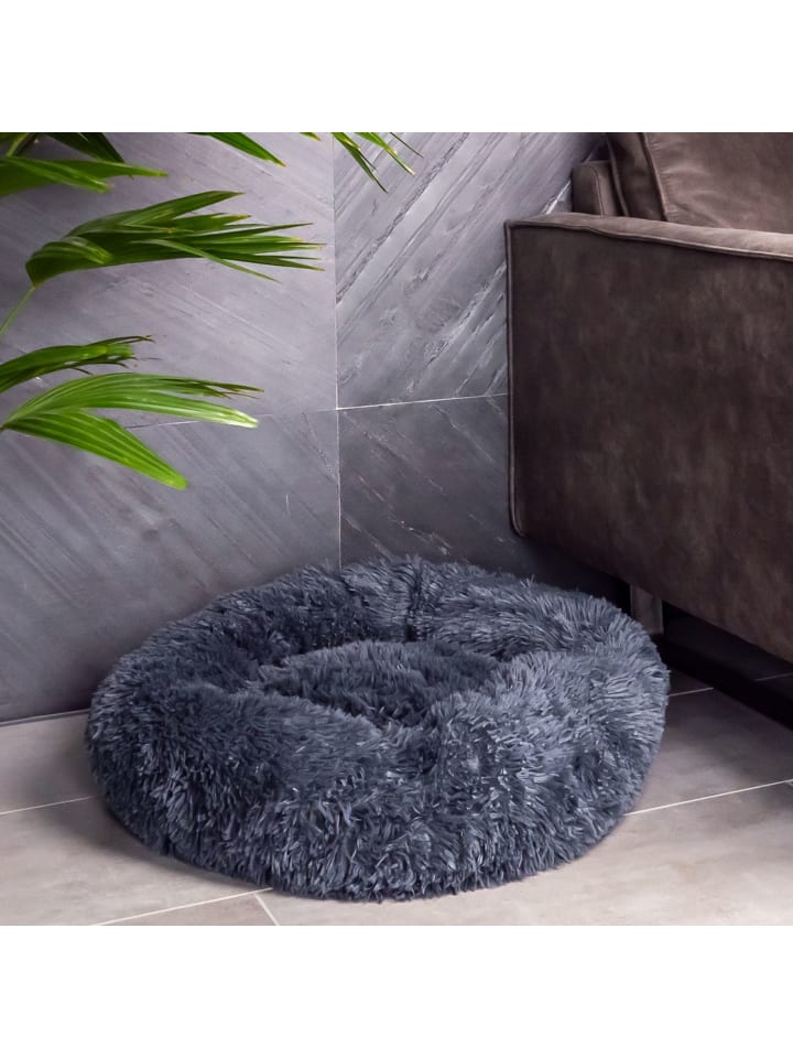 Intirilife Hundebett Katzenbett in Dunkel Grau 60cm günstig kaufen 60 cm